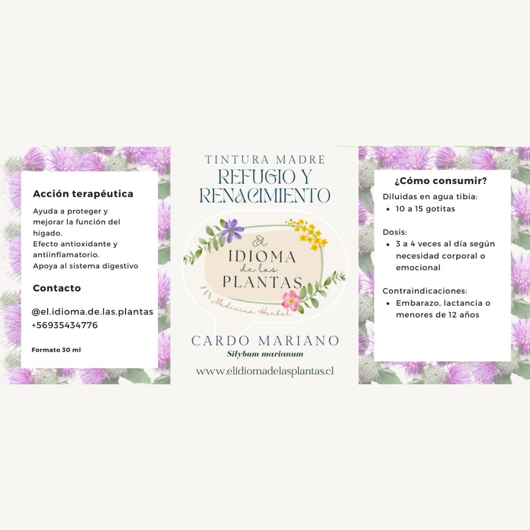 Tintura madre Cardo Mariano - Refugio y Renacimiento