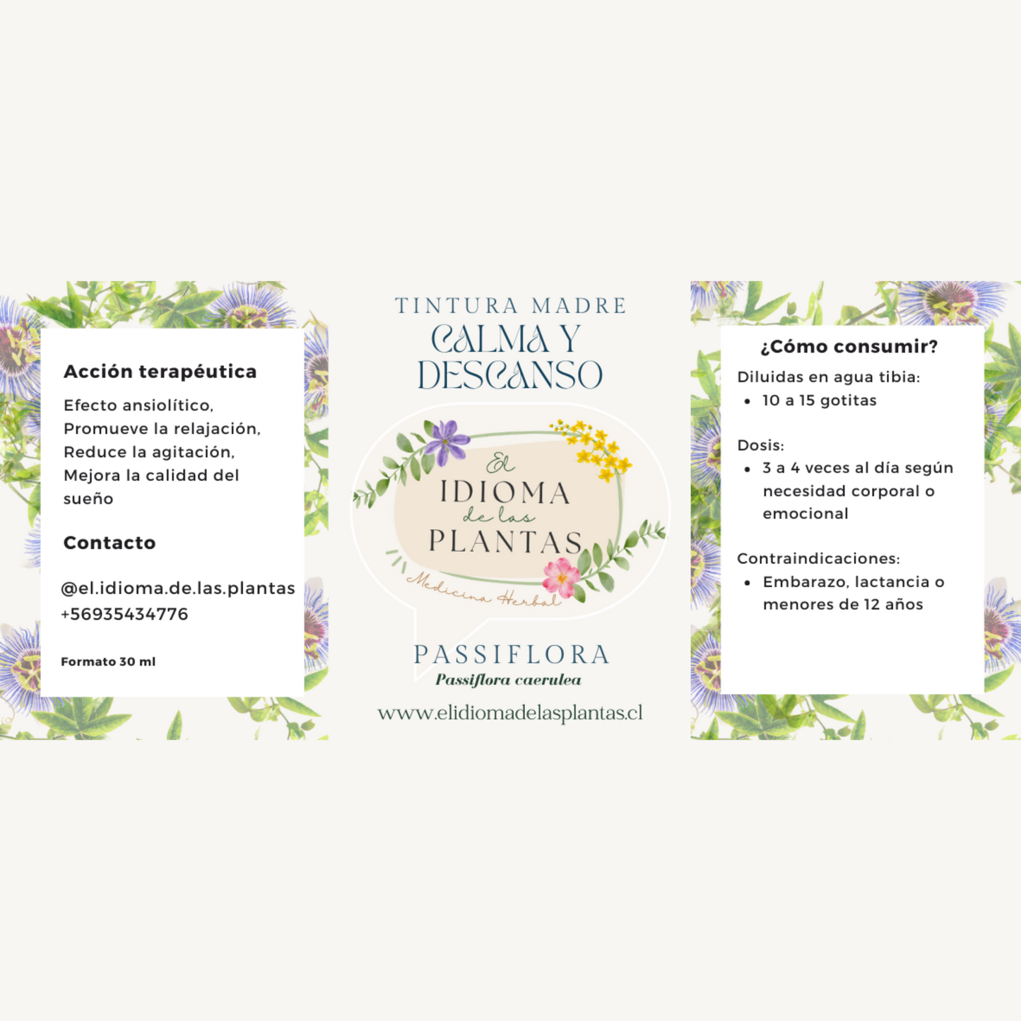 Tintura madre Pasiflora - Calma y descanso