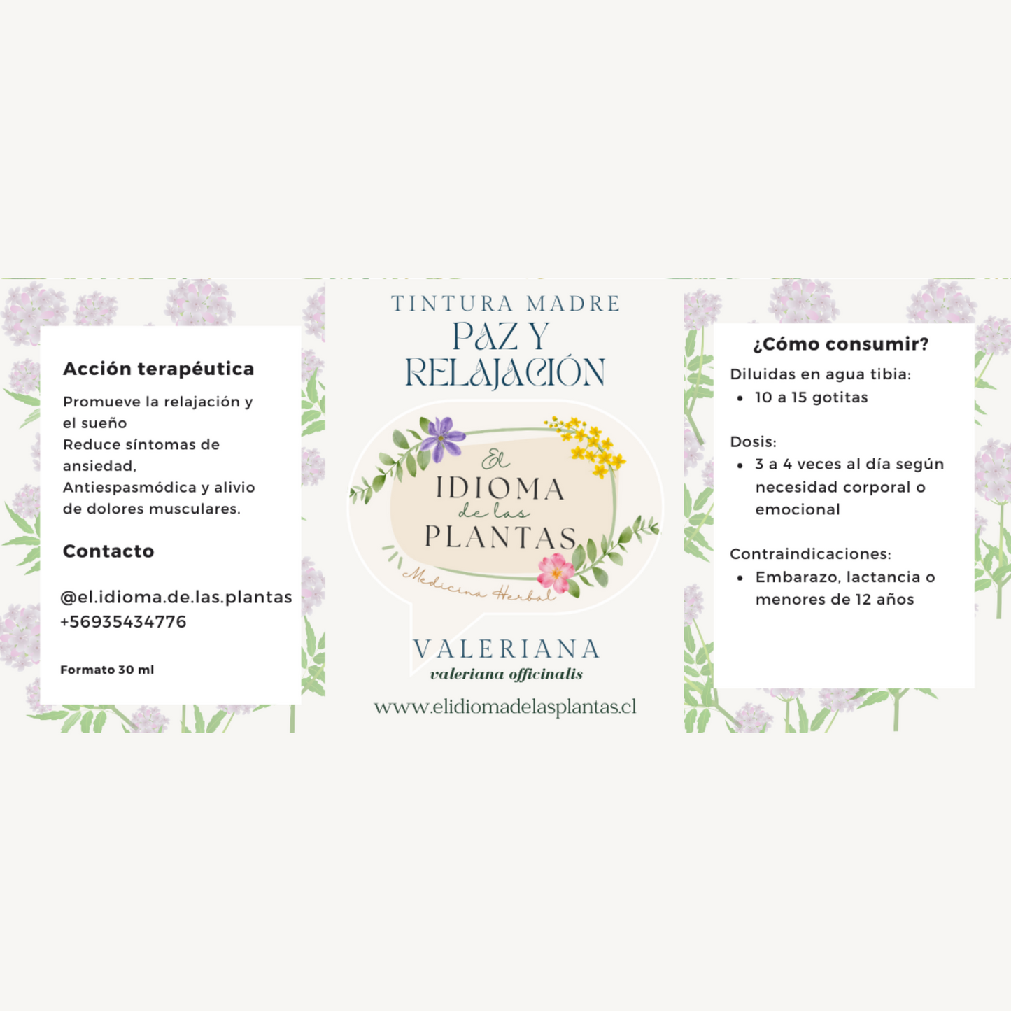 Tintura madre Valeriana - Paz y relajación