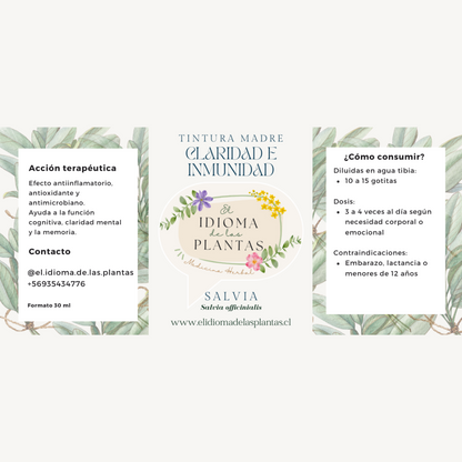 Tintura madre Salvia - Claridad e inmunidad